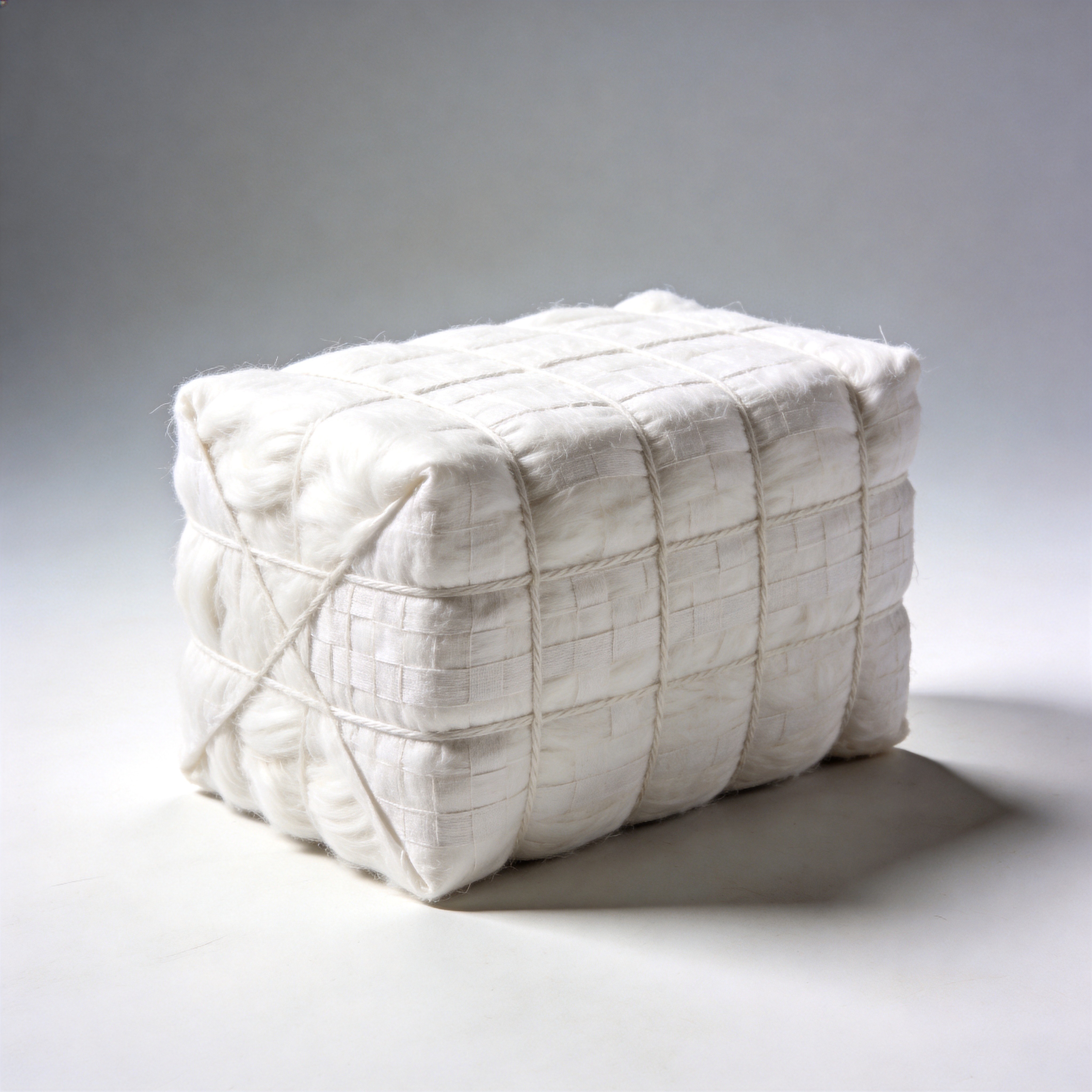 Single standard export bale of M series refined cotton for MCC production