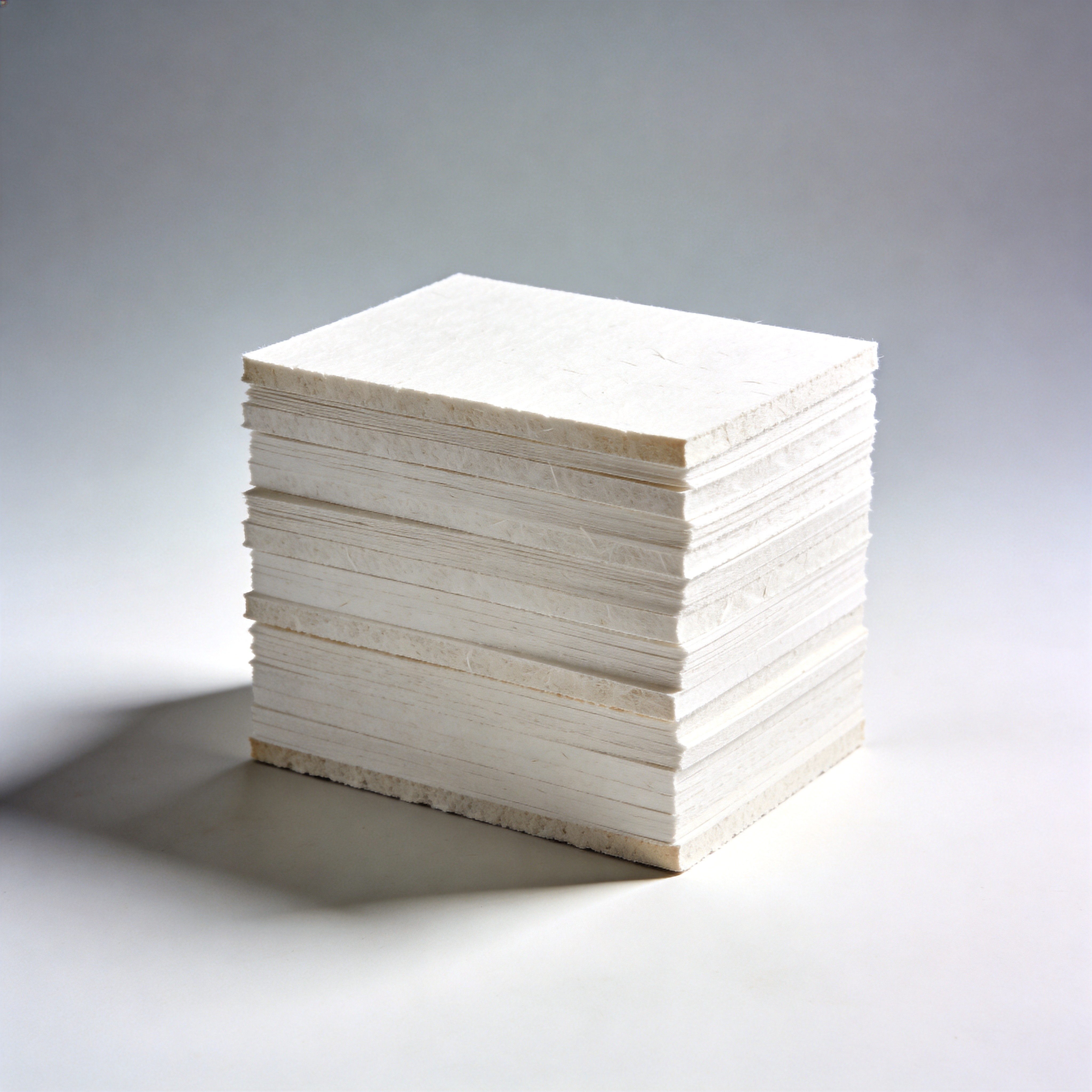 Stacked sheets of specialty cotton pulp for paper and filtration substrates